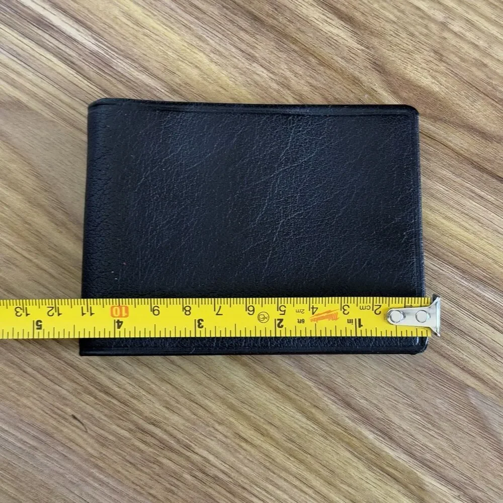 Calfskin Bifold Black Leather Wallet Calfskin Bangalore